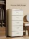 Cosmetic storage cabinet drawer floor-standing storage rack cart multi-layer dressing table movable desktop dustproof finishing box