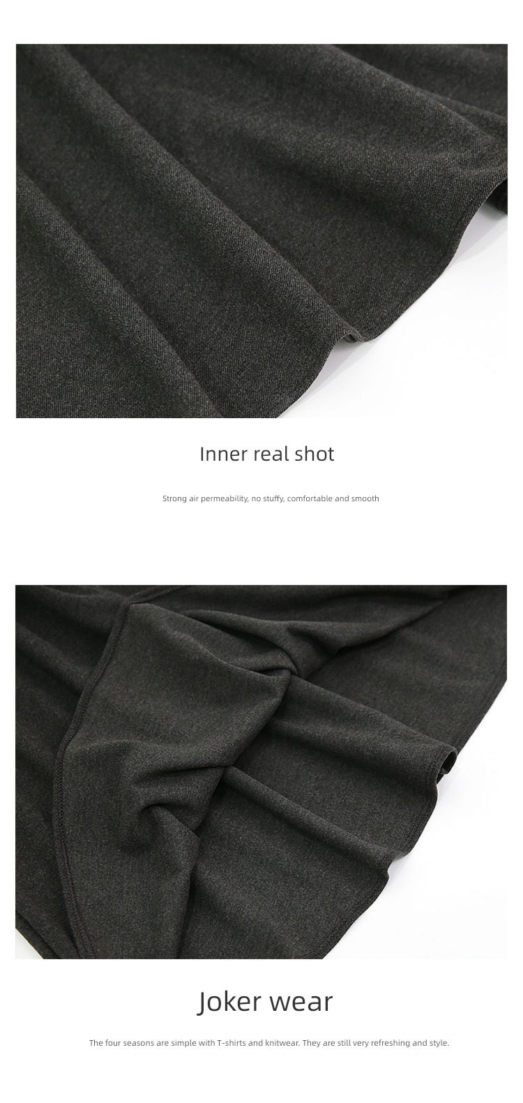 Wool Autumn and winter Coffee Big swing Medium and long term skirt