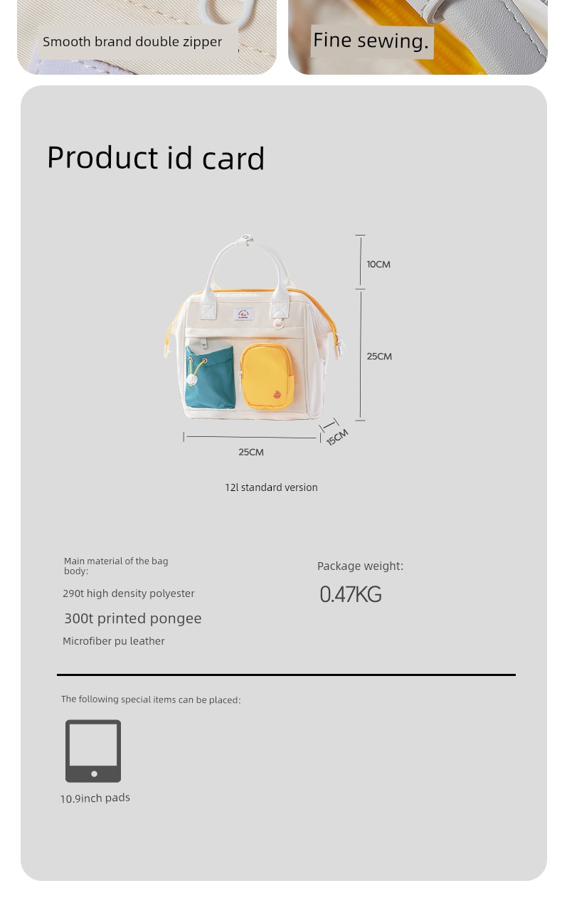 Alamom Mommy Bag Single/Double Shoulder Handbag Large Capacity Lightweight Mother and Baby Outing Stroller Small Hanging Bag — 10