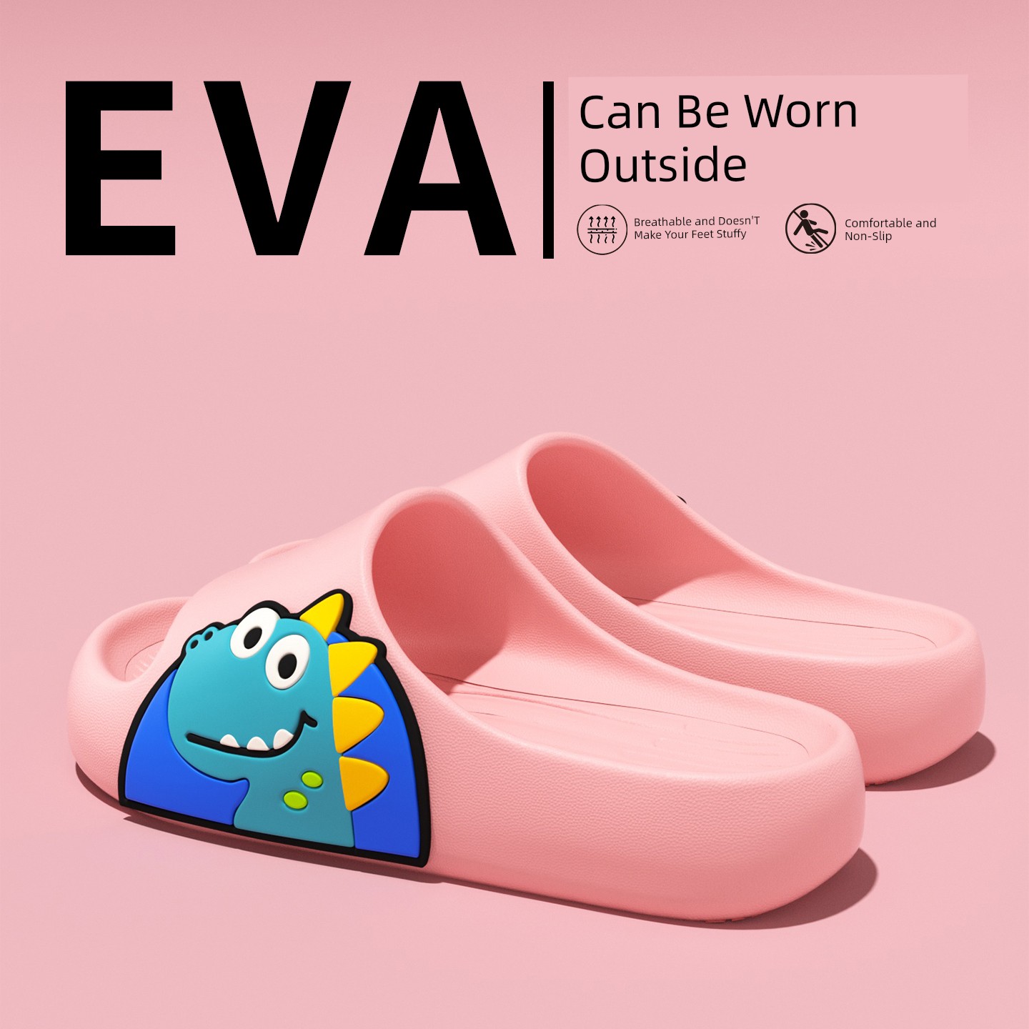 Summer Household Bathroom Bath Outwear Kids Slippers — 7