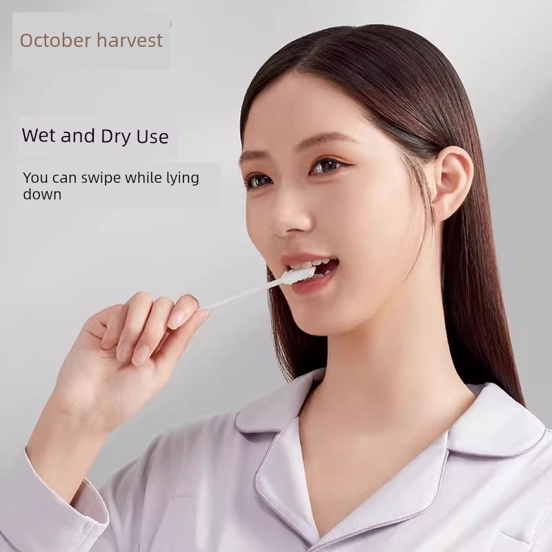 October Crystal Gauze Postpartum Toothbrush Disposable Maternity Supplies for Pregnant Women Postpartum Toothbrush Maternity Supplies 30 Pieces — 4