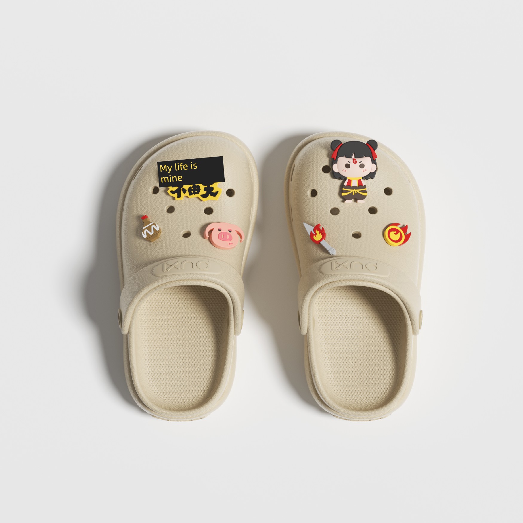 Puxi 2026 Nezha Clogs Summer Non-Slip Children's Beach Sandals Women's Thick-Soled Outdoor Shoes for Boys and Girls — 7