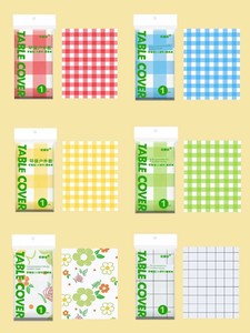 Camping Disposable Tablecloth Outdoor Rectangular Egg Roll Table Picnic Mat Red Checkered Kindergarten Small Size Tablec