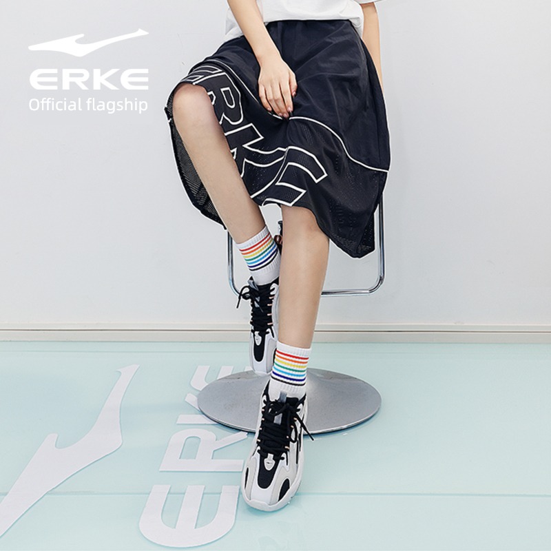 Erke summer ma'am ventilation Versatile Sports skirt