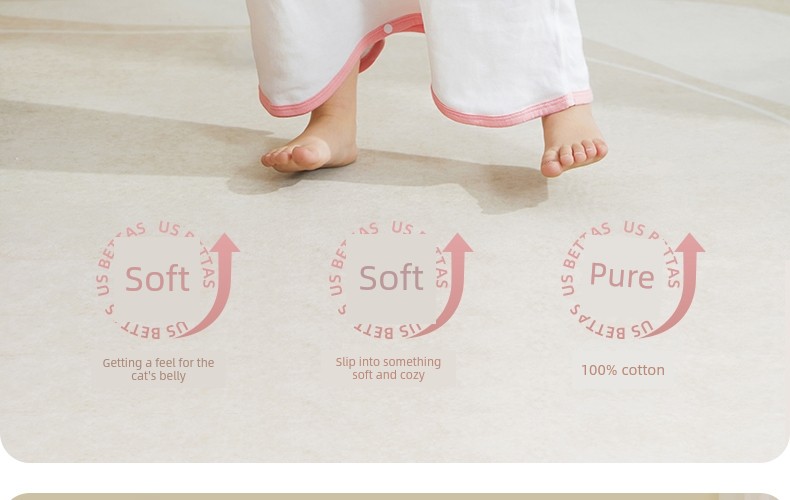 Spring and Autumn Baby Anti-Kick Quilt Homewear Air Conditioning Room Clothing Nightgown — 8