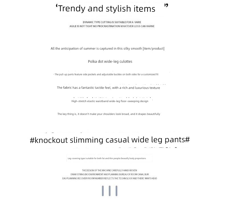 Maternity Pants for Summer, Thin Style for Outerwear, 2026 New Model, Polka Dot Skirt-Pants for Pregnant Women, No Belly Support, Drawstring Wide-Leg — 2