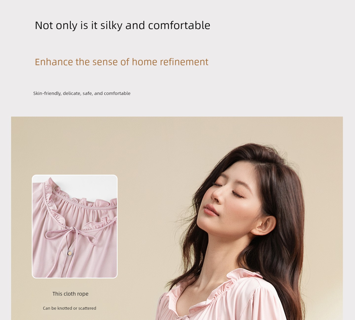 Gongxun Modal Postpartum Pajamas, Home Wear, Thin Style for All Seasons, Antibacterial Nursing and Breastfeeding Clothing Set for Pregnant Women — 27