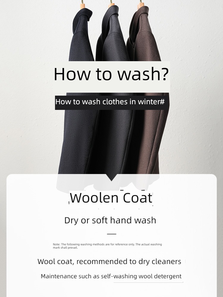 hyz  Middle aged and elderly Pure wool Woollen cloth loose coat Jacket