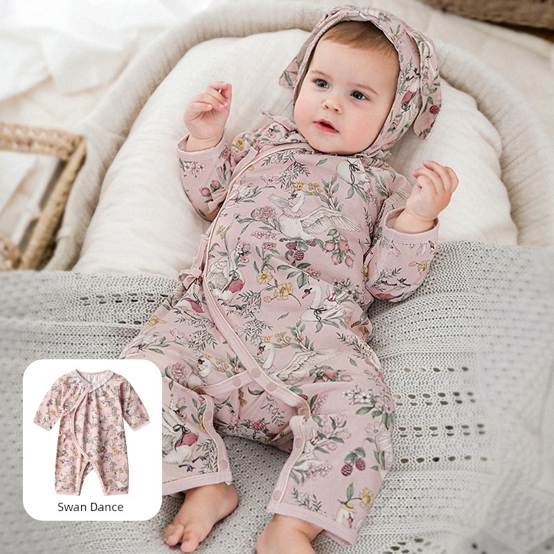 Qianxi Avocado Pure Cotton Autumn and Winter Baby Jumpsuit — 1