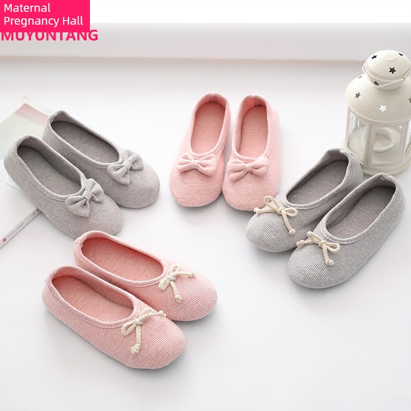 Autumn and Winter Indoor Pure Cotton Maternity Confinement Shoes — 2