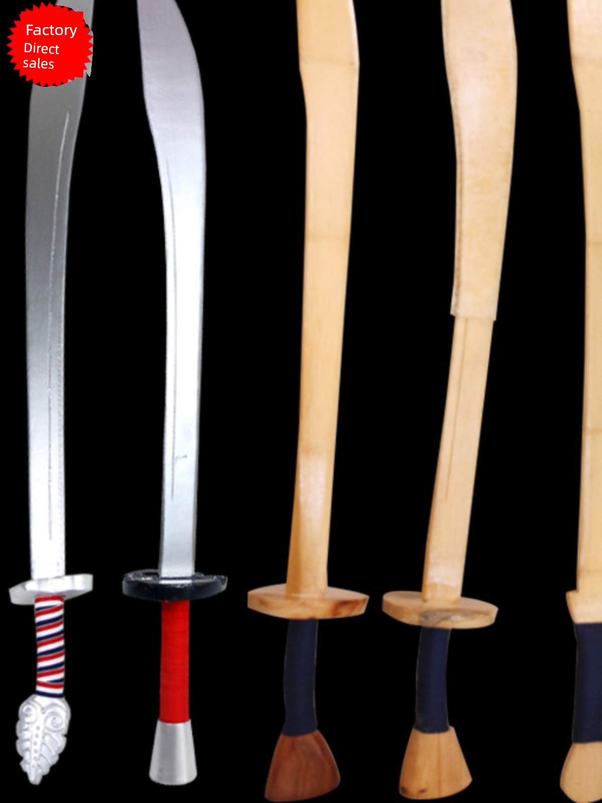 Opera and Peking Opera Equipment for Practice, Male and Female Martial Arts Training, Performance, Martial Arts Students, Martial Arts Performers, Small Soldiers, Bamboo and Wooden Single Swords, Sheepskin Sheath