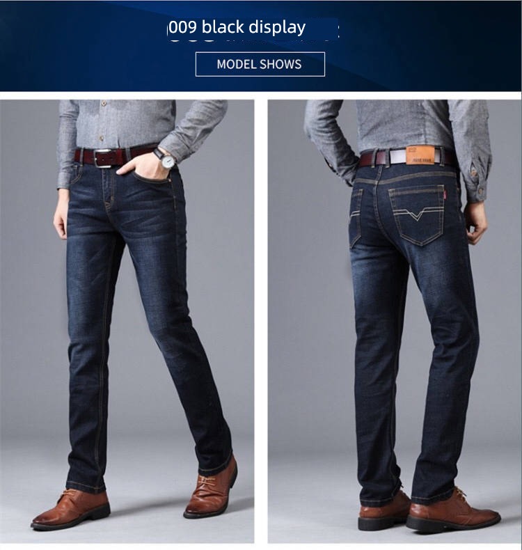 autumn easy Straight cylinder wear-resisting work man Jeans