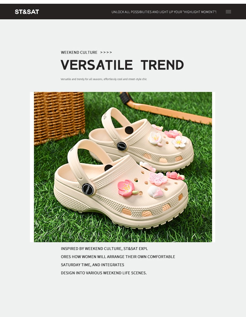 Saturday Kids' Shoes Children's Clogs Girls' Two-Way Wear Sandals Summer New Outdoor Casual Beach Sandals — 2