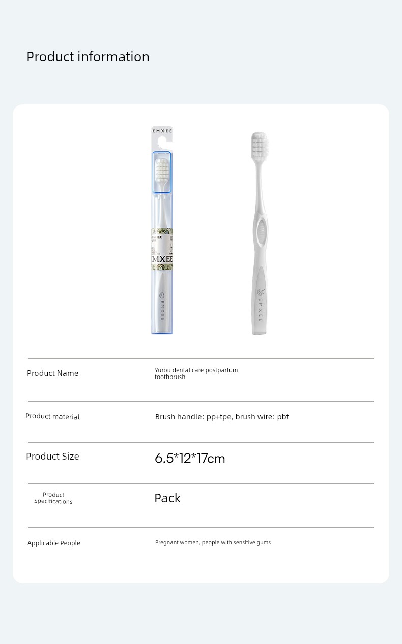 Manxi Adult Toothpaste Women's Toothbrush and Toothpaste Set Special Soft-Bristled Toothbrush for Postpartum Period Fresh and Fluoride-Free Flagship Store — 35
