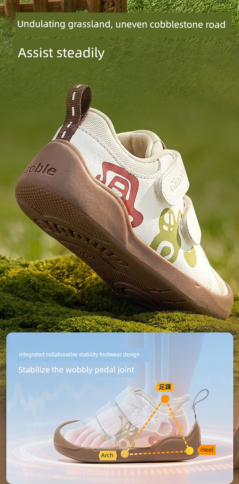 Jinopu Functional Shoes 2026 Autumn New Baby Shoes for Boys and Girls, Toddler Shoes Gb2595 — 7