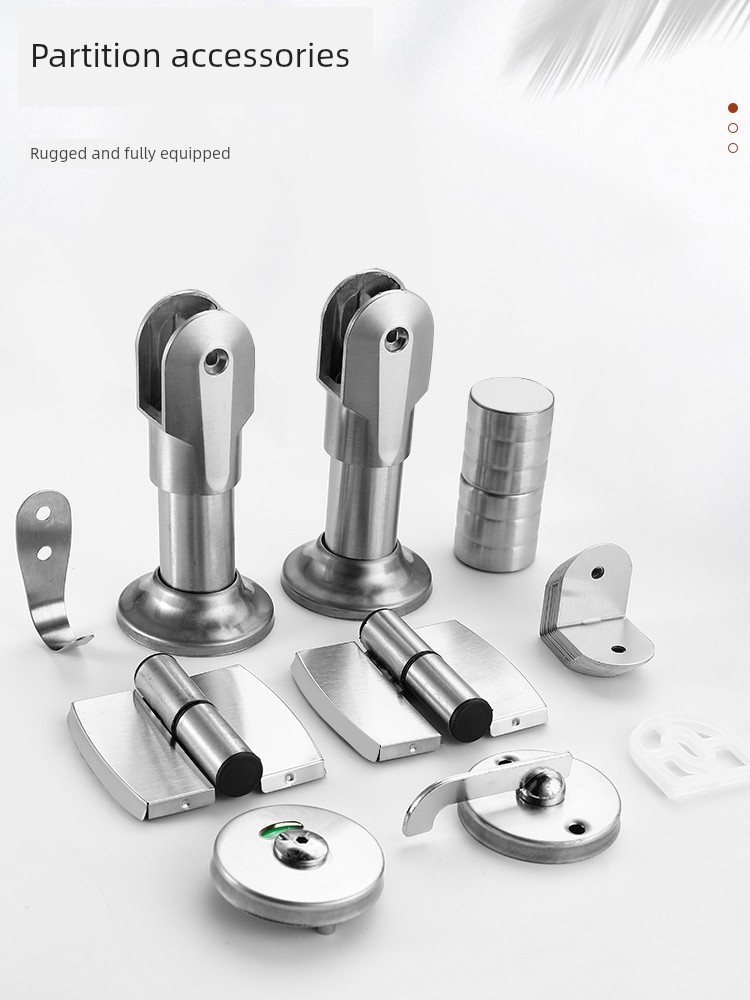 Bathroom Partition Hardware Accessories Thickened Stainless Steel Bathroom Partition Accessories Partition Hinge Door Lock Support