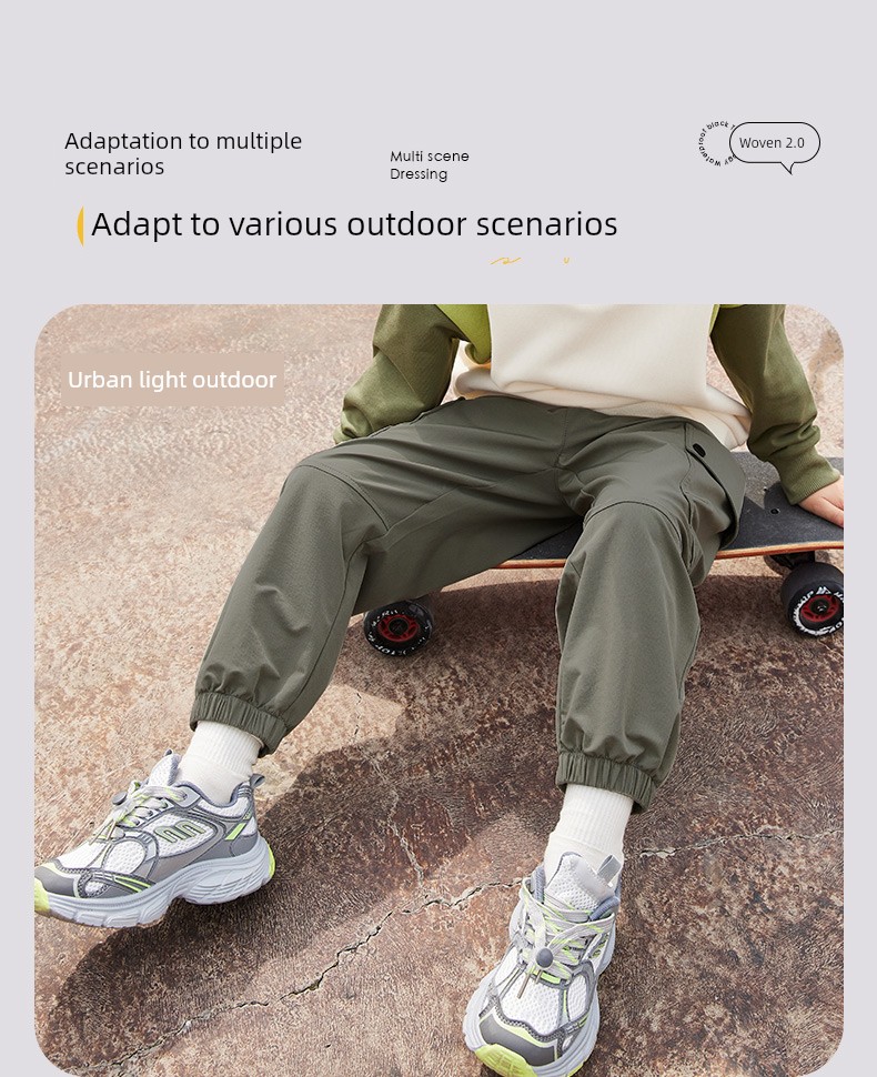 Piggy Banner Children's Cargo Pants Boys' Pants Autumn New Long Pants Big Kids Autumn Outdoor Waterproof Hiking Pants Pc — 8