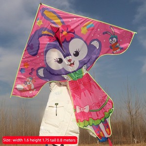 2023 New Arrival Kite 1 M 4 Children's Cartoon Kite Long Body Star Dai Lu Rabbit Stall Hot Selling Long Tail Princess
