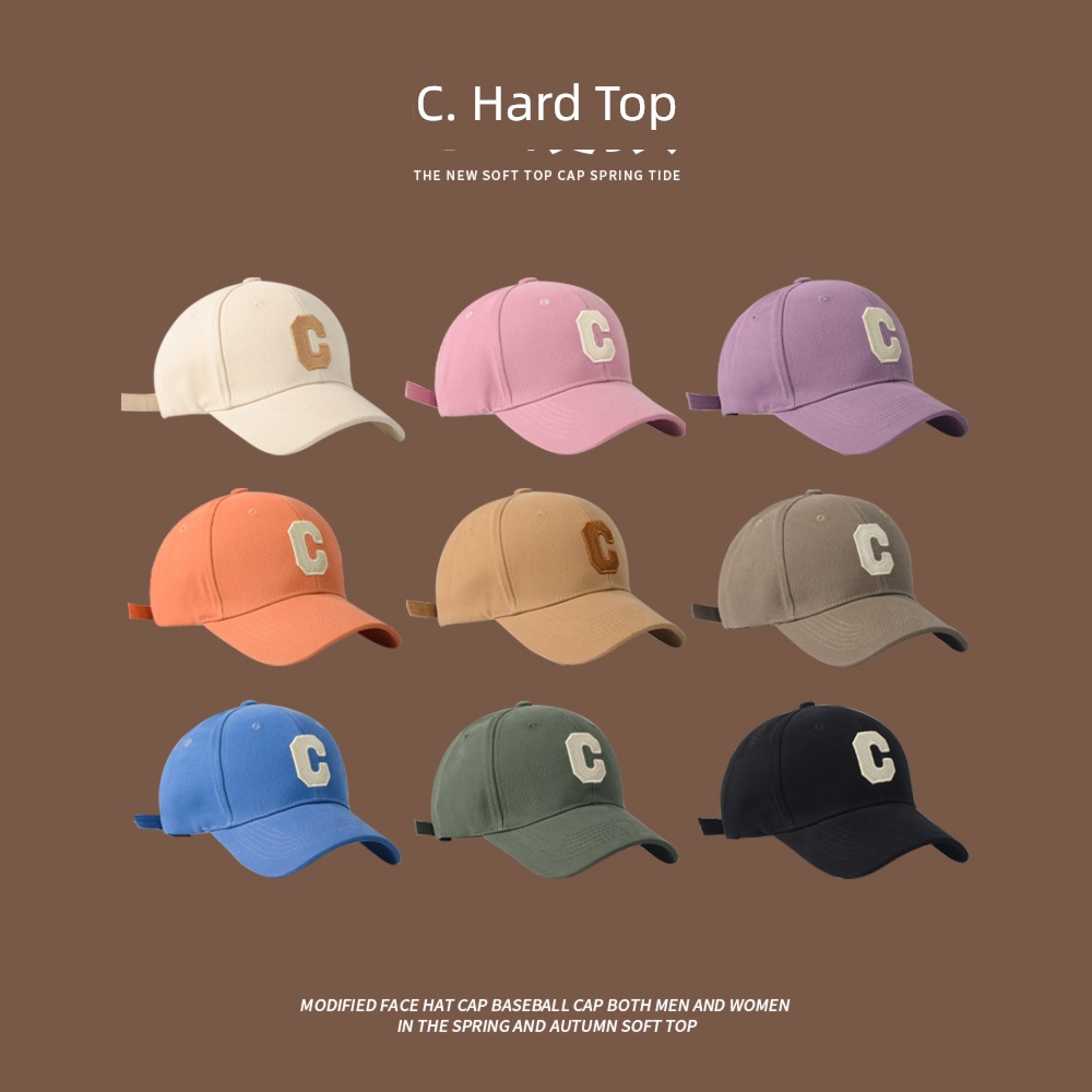 Big face fit three-dimensional Have a pattern Baseball cap leisure time Hardtop