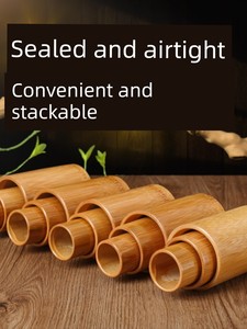 Complete Set of Bamboo Cupping Jars, Bamboo Tubes for Boiling Chinese Medicine, Special Bamboo Set for Beauty Salons, Ex