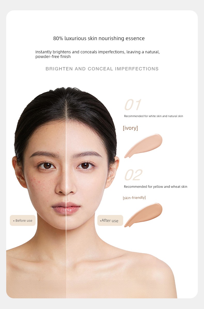 German Nenfu Folic Acid Air Cushion Bb Cream Concealer Isolation Foundation Liquid Special Skincare Product for Women Preparing for Pregnancy Cosmetics — 27
