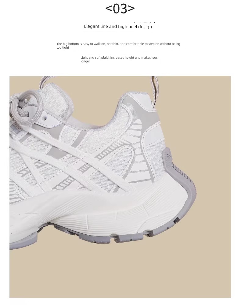 Girls' Dad Shoes 2026 Autumn New Style Children's Breathable Soft-Soled Sneakers for Older Kids Stylish Casual Shoes — 12
