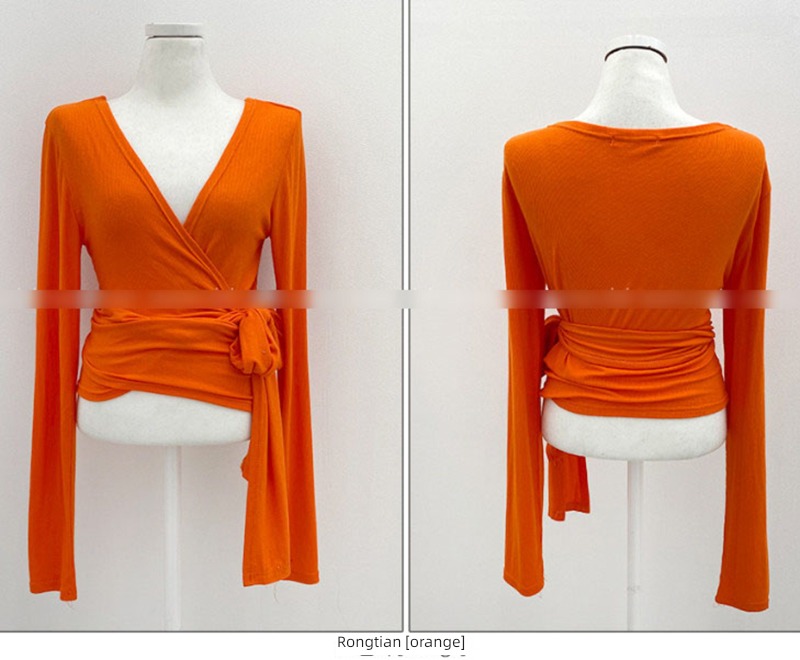 Dongdaemun Short sleeve jacket overlapping Kink T-shirt Cardigan