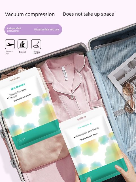 Travel disposable bed sheets, sex, hotel bedding, adult thickened double single portable dirty separator