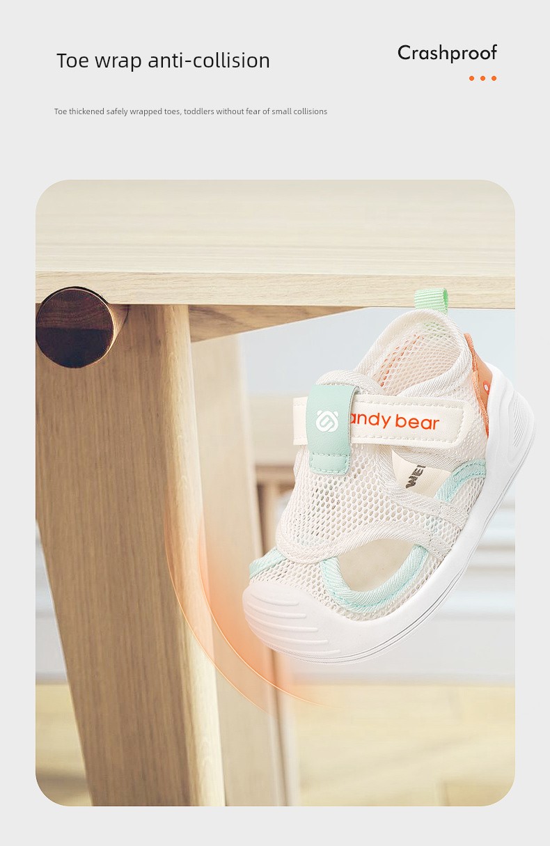 Baby Toddler Shoes Sandals Summer Mesh Shoes Baby Shoes Soft Bottom 1-2-3 Years Old Boys and Girls Functional Non Slip Soft — 6