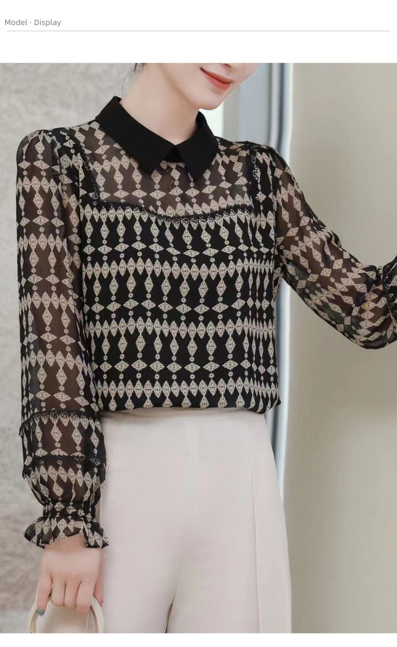 fashion Minority Cover your stomach Big size ma'am shirt