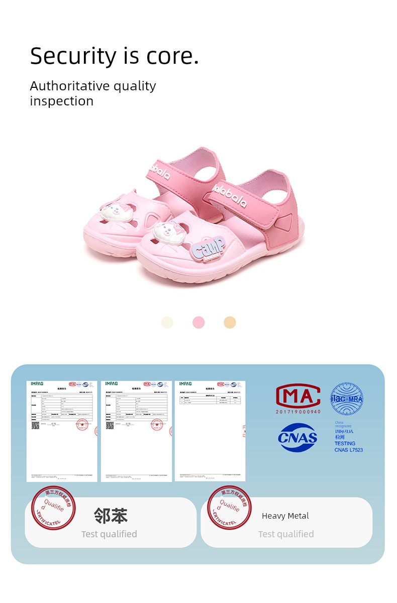 Balabala Kids Slippers Hole Shoes Summer Non-Slip Soft Bottom Baby Boy Girl Sandals Outdoor Sandals — 7