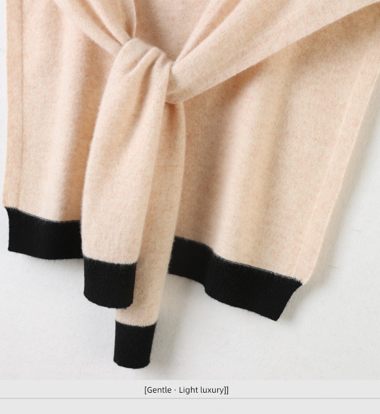 stripe female tie Cashmere scarf Air conditioning room Shawl