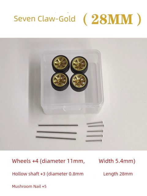Alloy car model 1/64 modified wheel hub rubber tire small wheel modified hot wheel matchbox Dome card