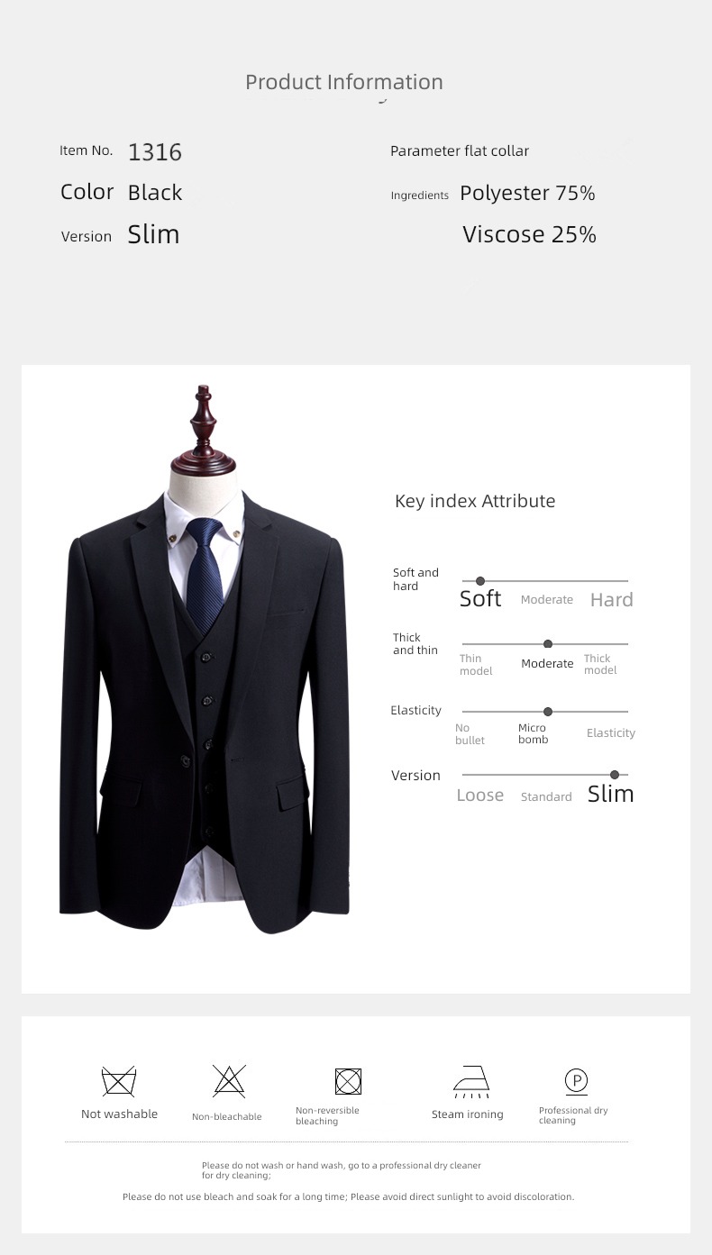 man Korean version Self-cultivation groomsman marry man 's suit suit