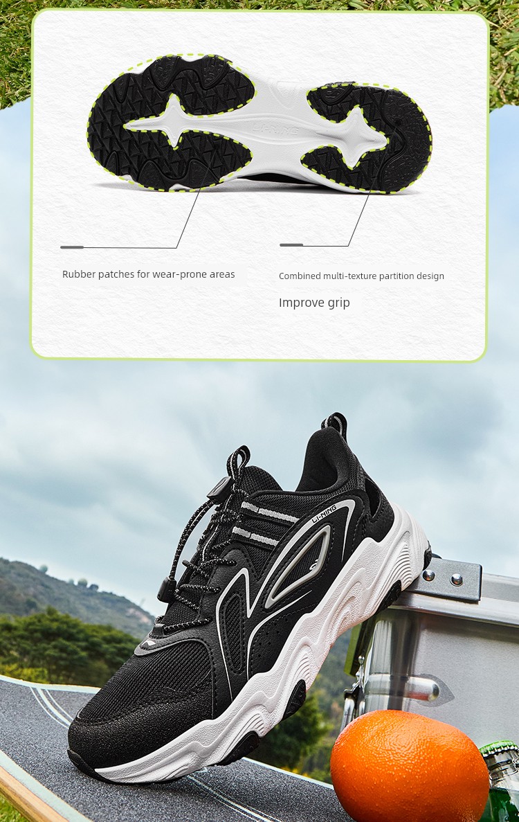 Li Ning Kidsren's Cut Out Breathable Sports Shoes 2026 New Autum Mesh Mesh Shoes for Boys and Girls Teenagers — 12