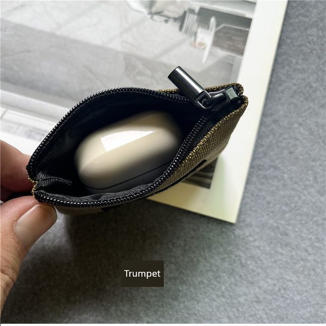 Mini Zip Coin Wallet Airpodspro Headphone Bag Storage Bag Card Bag Coin Bag Small Storage Bag