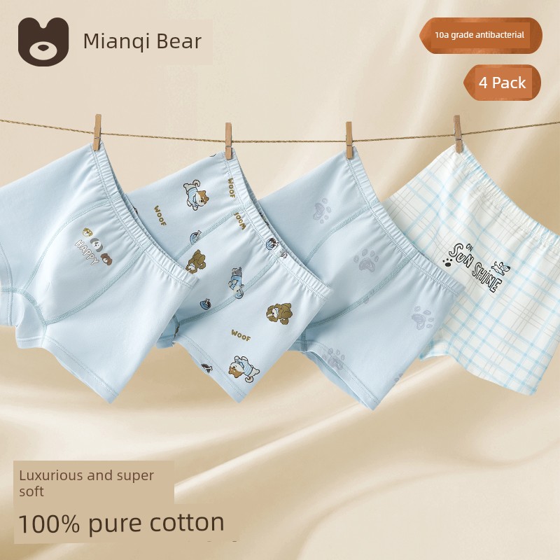 [100% Cotton] Children's Underwear, Boys' Pure Cotton Type A, Baby Boy's Boxer Briefs, Development Period Boy's Boxer Shorts — 5