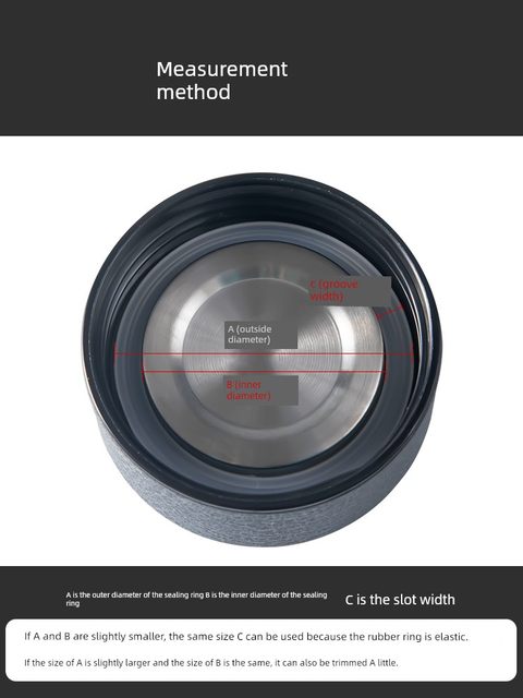 Food grade thermos cup water cup sealing ring cup rubber rubber ring leather ring sealing cover silicone gasket cup cover accessories