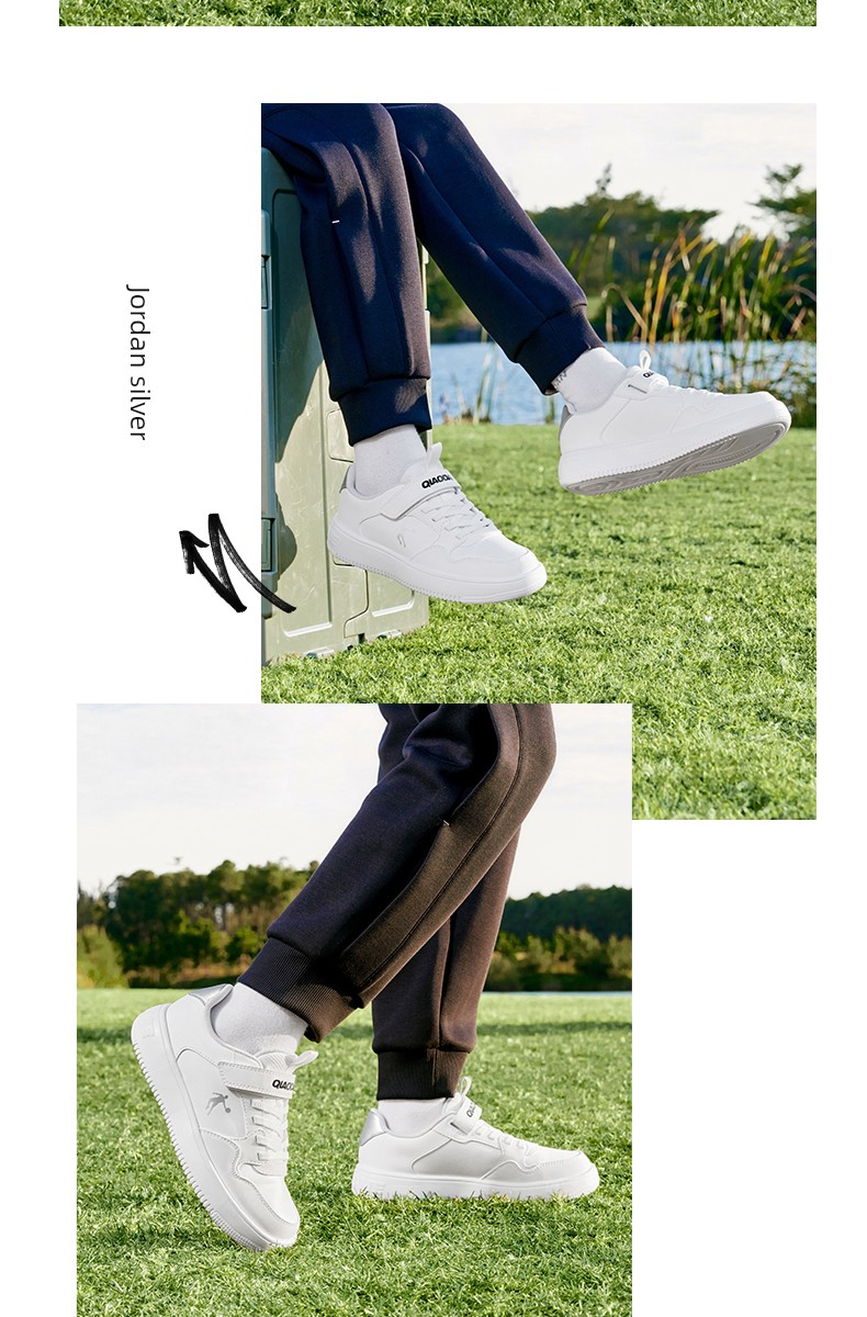 Jordan Kidsren's Shoes, Kidsren's Sneakers, Boys' White Shoes, 2026 Autum New Style, Girls' White Soft-Soled Shoes, Sneakers — 9