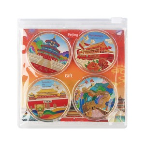 Beijing City Architecture Metal Commemorative Coins, City Tourist Souvenirs, Daily Creative Small Gifts for Friends