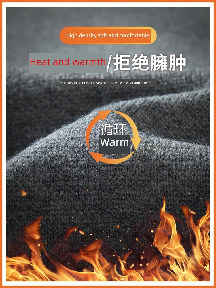 trend winter thickening Round neck Inner lap Undershirt sweater