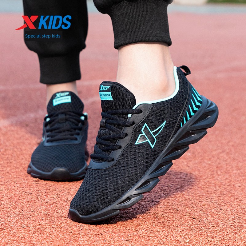 Tebu Black Autumn Mesh Breathable Kids Sneaker — 8