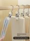Pants clips household traceless stainless steel multi-functional hook skirt pants storage artifact single clip hanger