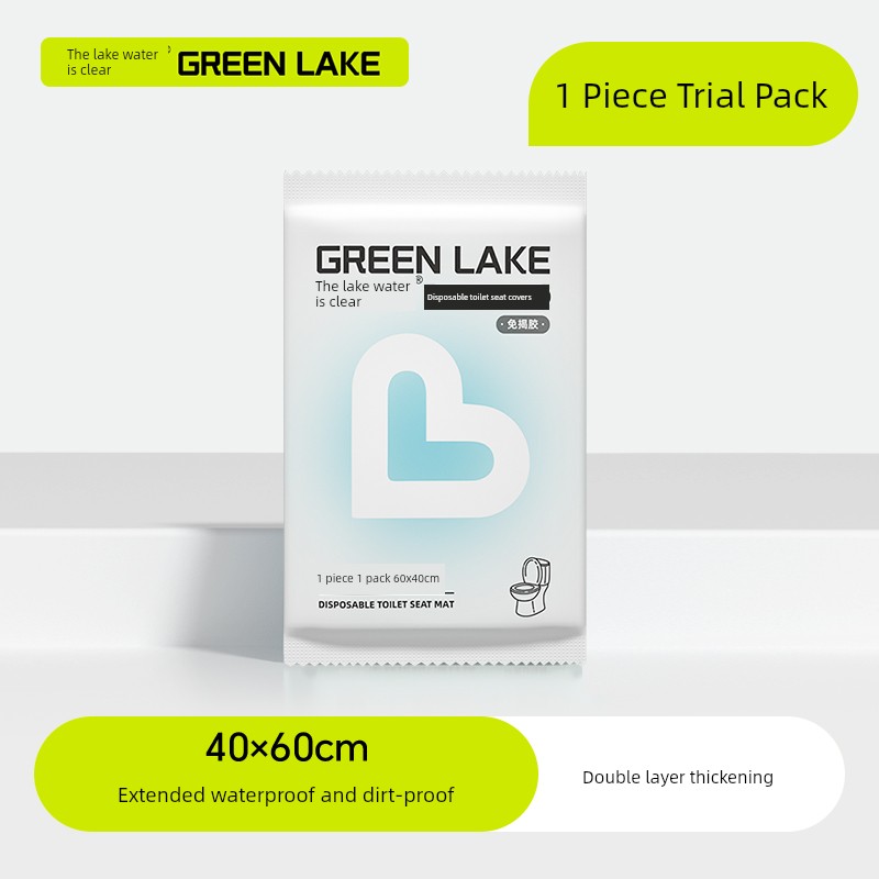 Disposable Toilet Seat Covers Individually Packaged for Pregnant Women, Hotels, Travel, and Portable Use Without Adhesive Removal — 1