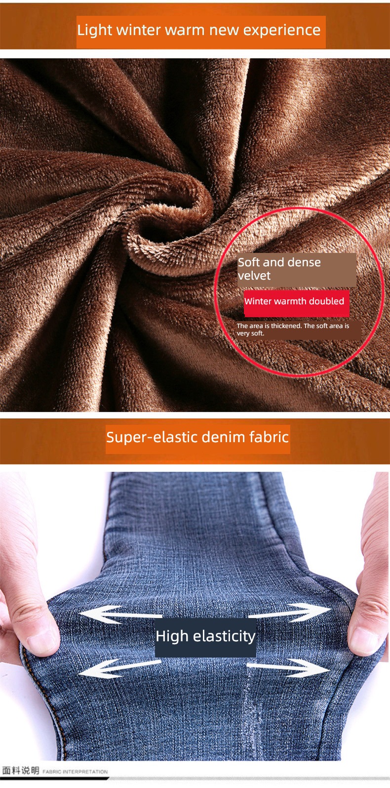 2022 winter High waist Wear out lengthen Jeans