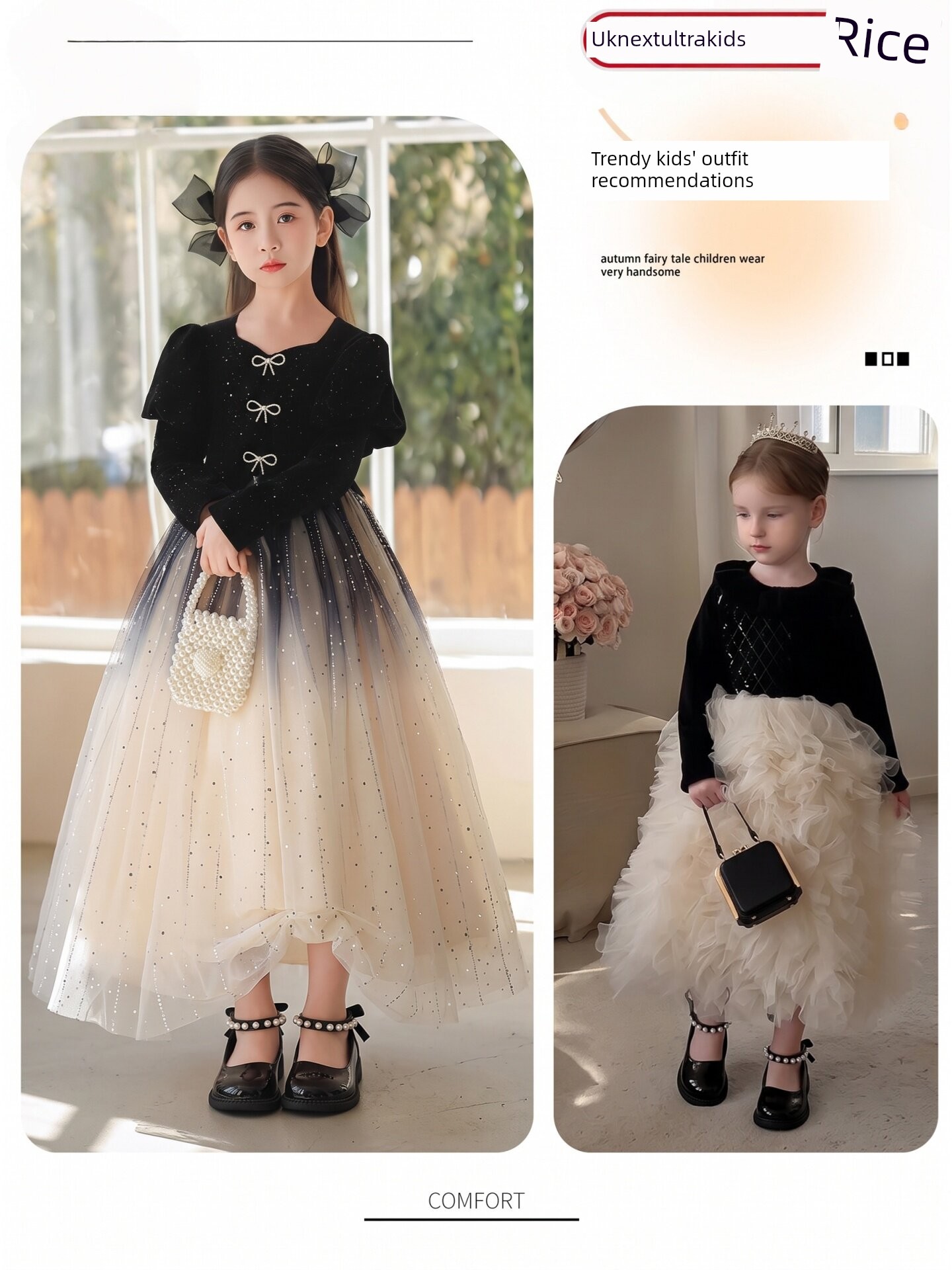 British Nu Children's High-Heeled Shoes for Girls, Princess Style, Suitable for Dresses, High-End Soft-Soled Beautiful Chunky Heel Performance Shoes for — 2