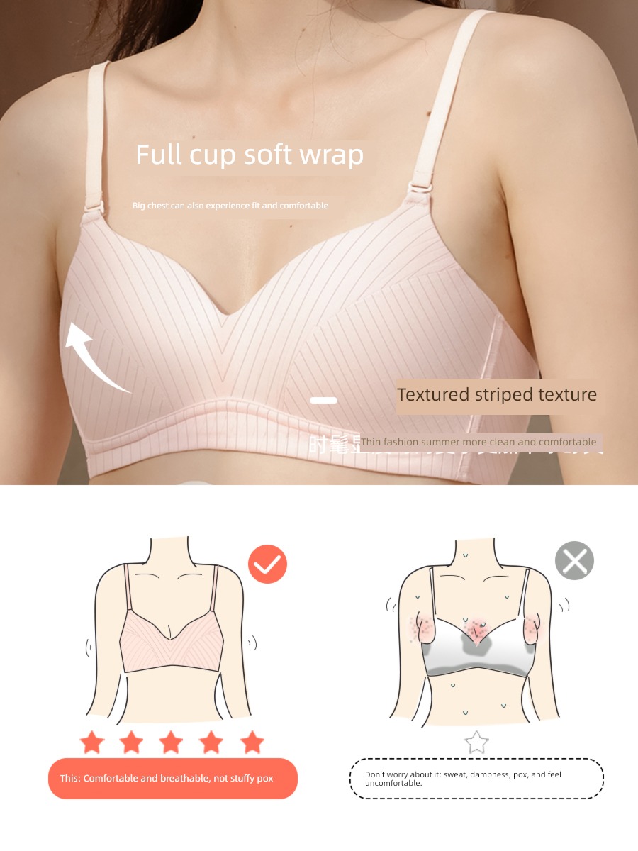 modal  Big chest shows small comfortable Wireless  Underwear