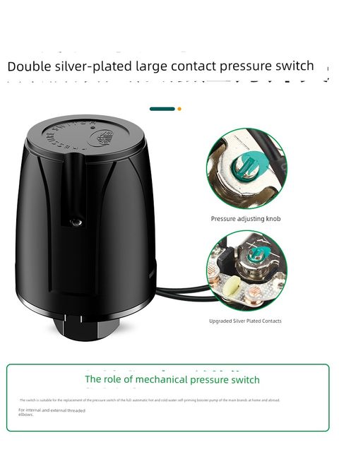 Innovator household self-priming booster pump water pressure switch adjustable fully automatic pressurized water pump pressure switch controller