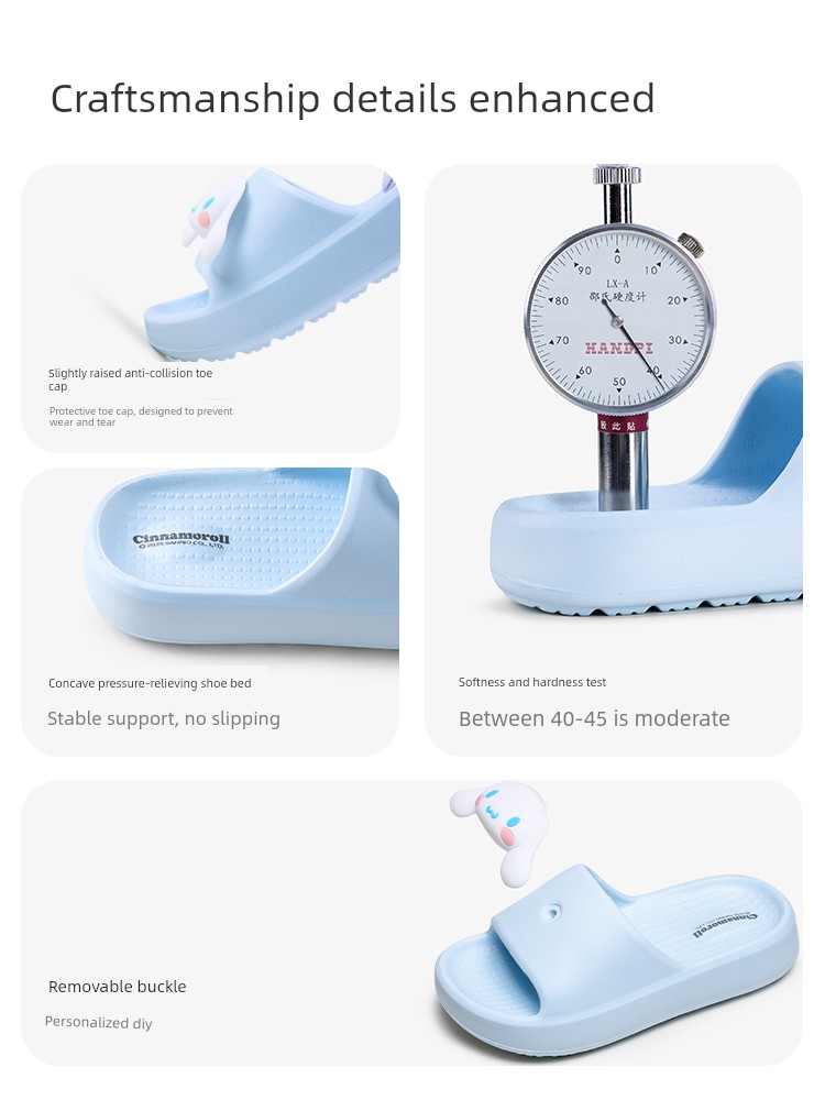 Kuromi Children's Slippers for Girls, Summer Indoor Home Bathroom Bathing 2026 New Model Parent-Child Girls' Slippers — 2