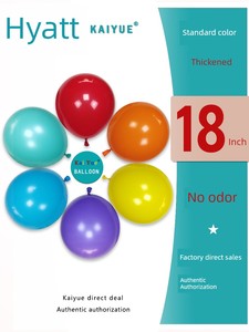 Hyatt 18-Inch Macaron Thickened Rubber Balloons Asymmetrical Modeling Birthday Party Wedding Room Decoration Scene Layou